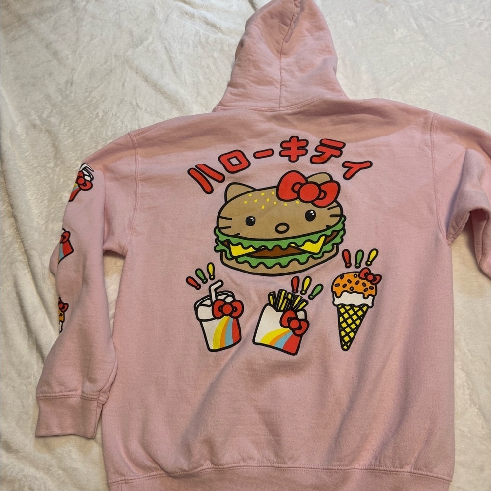 Hello Kitty Pink Japanese Fast food Hoodie